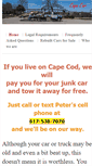 Mobile Screenshot of junkcarcapecod.com
